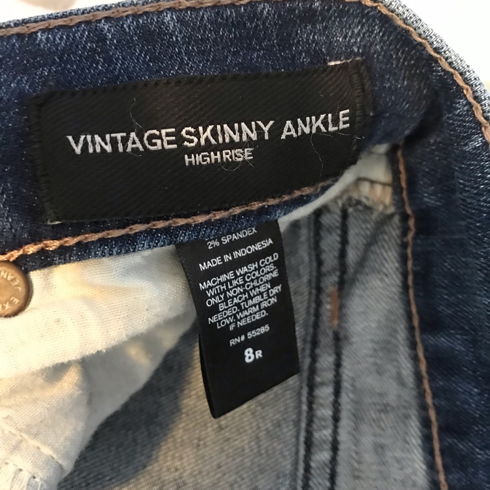Express Vintage High Rise Skinny Jean - Picture 6 of 6